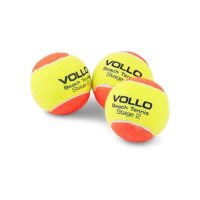 Kit Bola de Beach Tennis Vollo Stage 2 com 3 Unidades VBT001