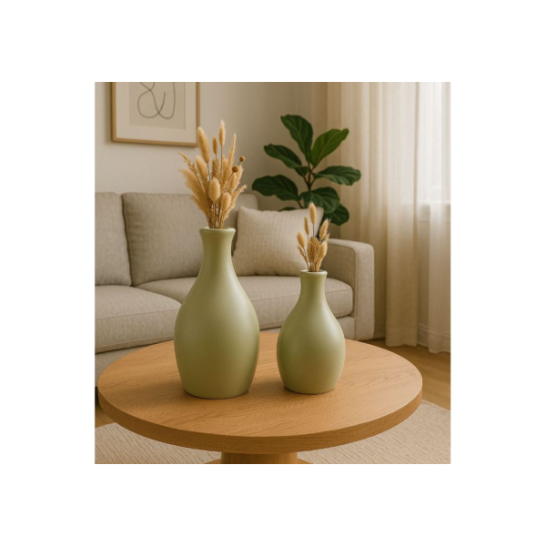 Dupla De Vaso Decorativo Em Ceramica Para Arranjos Casa Sala