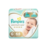 Pacote De Fraldas Premium Care Tamanho G Com 68 Unidades Pampers