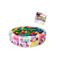 Piscina Infantil Minnie Inflável Criança 37 litros + 50 Bolinhas