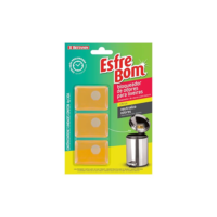 EsfreBom - Bloqueador de Odor para Lixeira de Fácil Aplicação com Fragrância Citrus, Cartela com 3 Unidades de 4g Cada, Bettanin