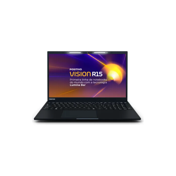 Notebook Positivo Vision R15 Lumina Bar, Amd Ryzen 7 8gb 256gb, Tela 15 Full Hd Antirreflexo, Linux - Preto