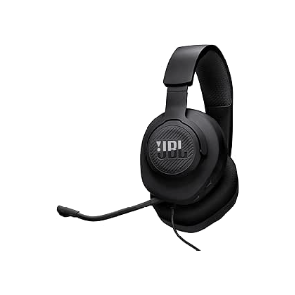 JBL, Fone de Ouvido Com Fio, Quantum 100M2, Headset Gamer, Over Ear, Microfone Removível - Preto
