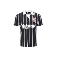 Camisa Polo Corinthians Retrô Kalunga, Masculina, Preta, M