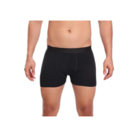 Cueca Boxer Lisa Cotton Algodão Box Premium - Preto