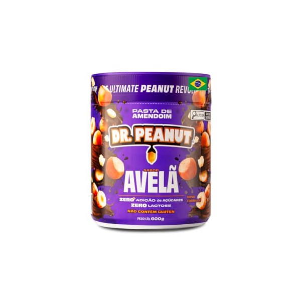 Pasta de Amendoim - 600g Avelã com Whey Protein - Dr. Peanut