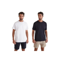Kit 2 Camisetas Básicas Reserva - Branco+Preto