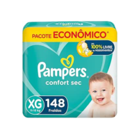 Fralda Pampers Confort Sec XG 148 Unidades, Pampers