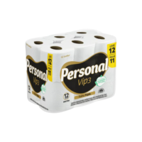 Personal Papel Higiênico Vip Folha Tripla Com 12 Rolos De 20M