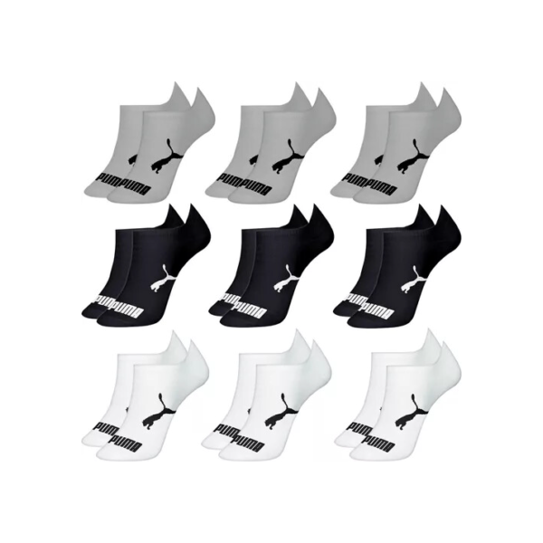 Kit 9 Pares Meias Puma Sapatilha Cano Baixo Algodão Original