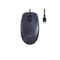 Mouse com fio USB Logitech M90 com Design Ambidestro e Facilidade Plug and Play - 910-004053