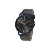 Relógio Masculino Champion Cn20702n Azul Rosé Couro