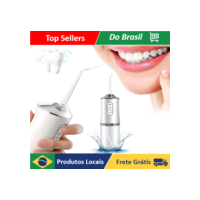 Irrigador Dental Oral Recarregavél 220ml Higiene Limpeza Bucal Portátil Limpador de Dente