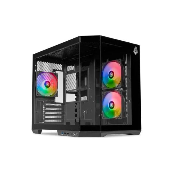 Gabinete Gamer Mancer Cv700l Mid Tower Lateral/vidro, 3 Fans