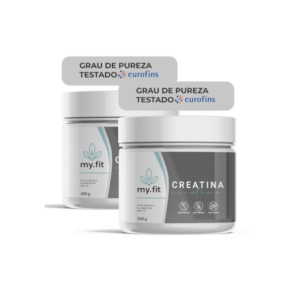 Kit 2x Creatina 100% Pura - Monohidratada, Laudo de Pureza Disponível - Total 600g