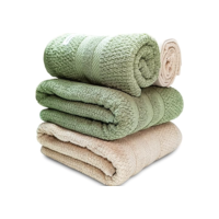 Jogo De Banho Buddemeyer Vanilla Extra Soft 100% Algodão Toalha Alta Absorção Macia Grande 4 Peças - Banho e Rosto - Presente (Bege Verde 3214/1171)