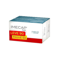 Imecap Hair Kit 90 cápsulas - Vitaminas para Cabelos e Unhas com Biotina