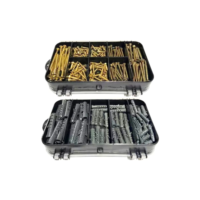 Kit 300 parafusos e buchas chipboard madeira philips com estojo