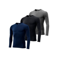 Kit 3 Camisetas Térmicas Proteção Solar Uv 50+ Manga Longa Dry Fit by ZAROC