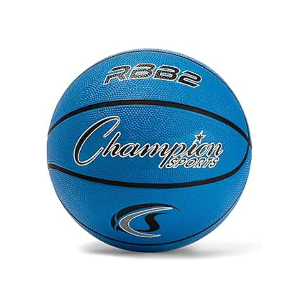 Champion Sports Bola de basquete de nylon com capa de borracha resistente oficial