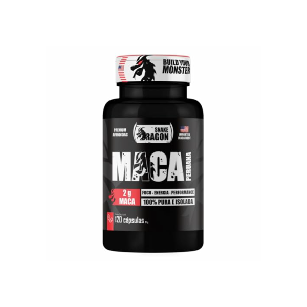 Maca Peruana Negra 120 Capsulas 2000mg Black Pura Premium Importada Para Homens e Mulheres Original 2g Por Dose