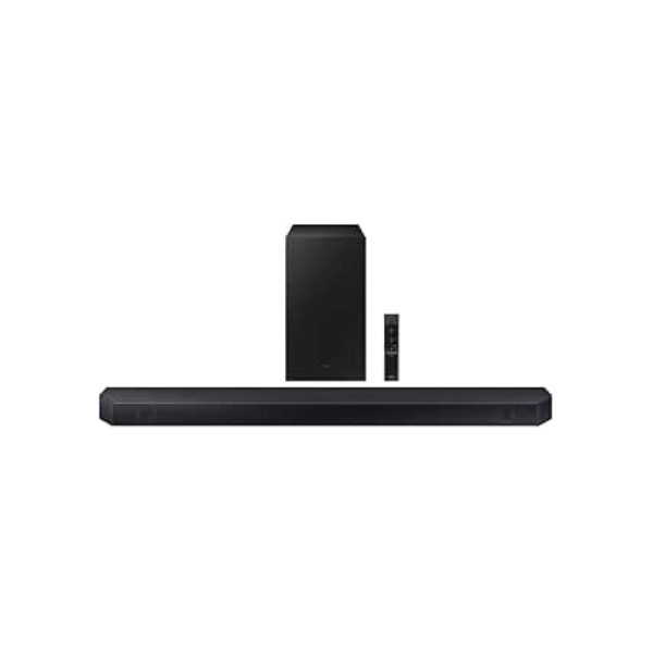 Soundbar Samsung HW-Q600C, com 3.1.2 canais, Bluetooth, Subwoofer sem fio, Dolby Atmos e Acoustic Beam.