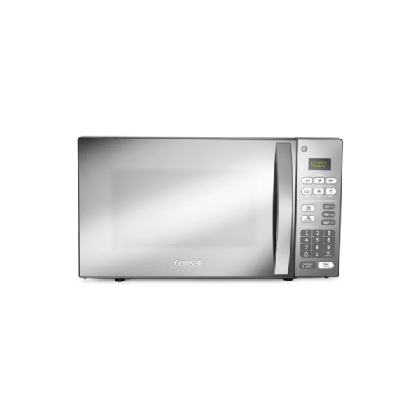 Micro-ondas CM020BF 20 Litros Espelhado com Função Descongelar Cor Cinza e Inox Consul 127V