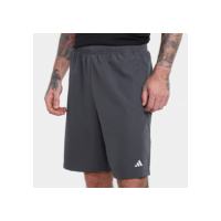 Short Adidas Plain Masculino - Cinza+Branco