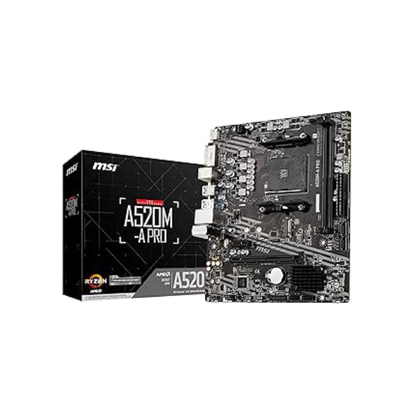 MSI PRO AMD A520 Micro ATX DDR4-SDRAM Placa-mãe