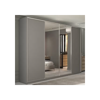 Guarda-roupa Casal 100% Mdf Bp com 4 Portas e 2 Espelhos Zermatt Urbi