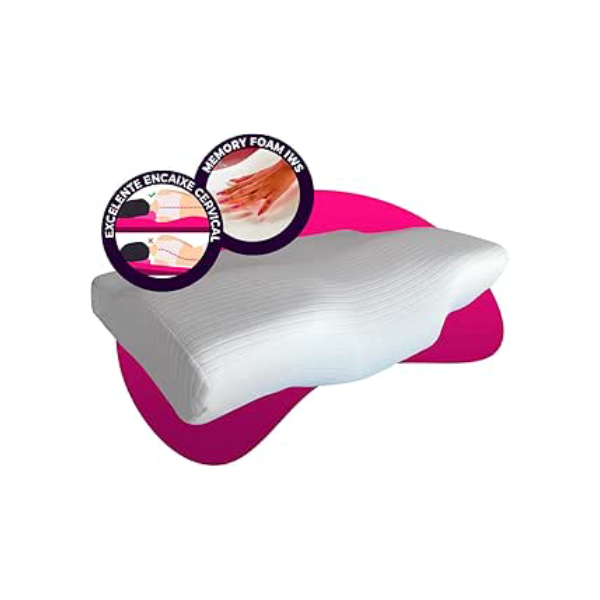 Travesseiro Ergonômico - I wanna sleep - Cervical Original®, Suporte Ideal. Melhor Travesseiro para Dor no Pescoço e na Coluna. Combate a Insônia e o Ronco.