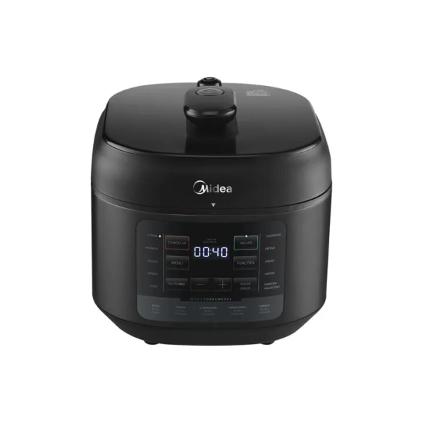 Panela De Pressão Elétrica 5l Nutripro Preta Midea