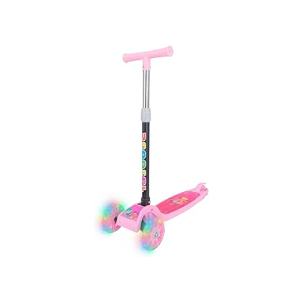 Patinete Infantil 3 Rodas Dobrável Com Luzes LED