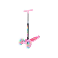 Patinete Infantil 3 Rodas Dobrável Com Luzes LED