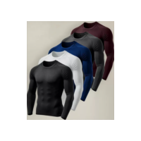 Kit 5 Camiseta Segunda Pele Térmica Proteção Solar Uv Camisa