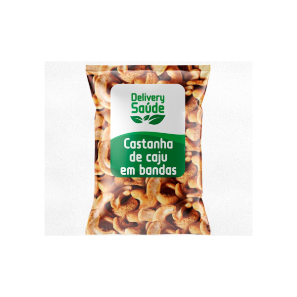 Castanha de Caju Torrada em Banda 500g - (Com ou Sem Sal)