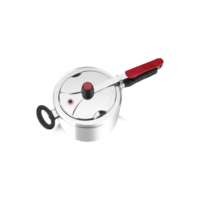 Panela De Pressão Clock 4,5 Litros Vermelha