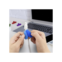 Etiquetas de cabos – Pacote com 16 etiquetas de fio e fio graváveis para eletrônicos, etiquetas de cabo multicoloridas com fecho de velcro reutilizável para gerenciamento e identificação de cabos