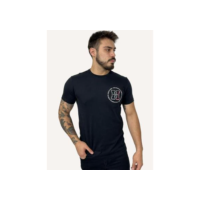 Camiseta Tommy Hilfiger Masculina Columbus H Roundle Logo Azul Marinho - Azul