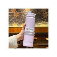 Garrafa de Água Térmica em Aço Inoxidável 750ml com Sistema Antivazamento e Alça em Inox (Roxo)