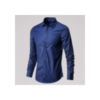 Camisa Social Manga Longa Slim Fit Masculina Clássica