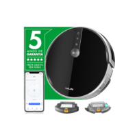 Lilin Robô Aspirador de Pó navegação inteligente C30B(Slim), Aspirador e esfregão 2 em 1, 110/220V Bivolt, Autocarregamento, Conexão Wi-Fi, Funciona com Alexa, Para Carpetes e Pisos Rígidos, Do Brasil
