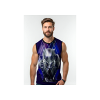 Camiseta Dry Fit Masculina UV 50+ Pantera negra Estampada Academia Corrida Treino Casual