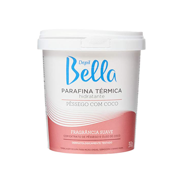 Depil Bella - Parafina Térmica Hidratante Profissional Pêssego com Coco 350g