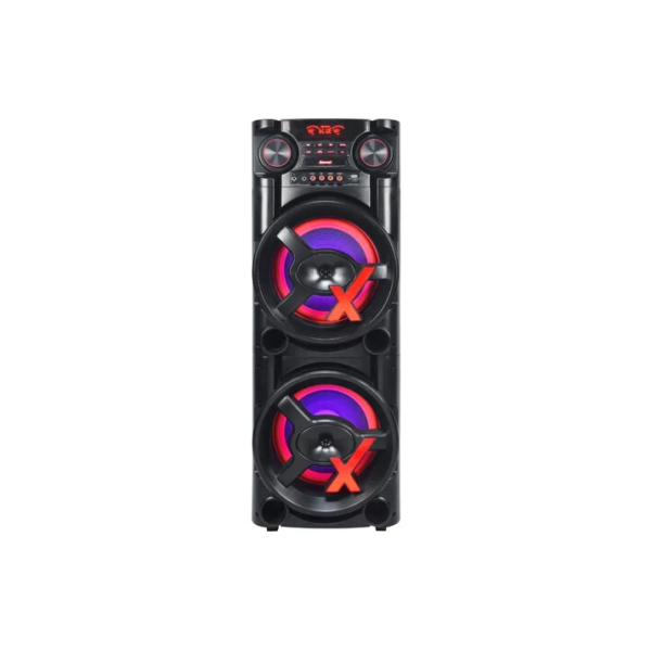 Caixa Torre de Som Amplificada 1900w Led Duplo Woofer 12 polegadas Amvox Aca 1900 New X