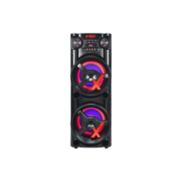 Caixa Torre de Som Amplificada 1900w Led Duplo Woofer 12 polegadas Amvox Aca 1900 New X