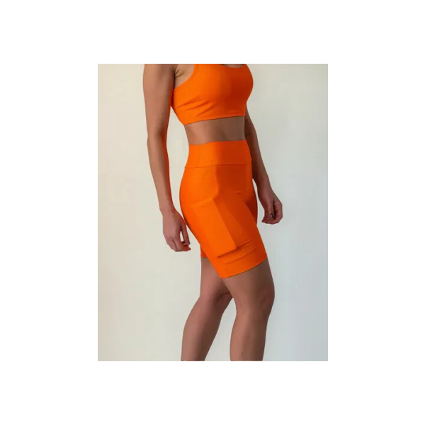 Shorts Feminino Com Bolsos Para Corrida Suplex Fitness