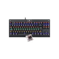 Teclado Mecânico Redragon Dark Avenger Preto Iluminação Rainbow Switch Marrom K568R