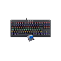 Teclado Mecânico Redragon Dark Avenger Preto Iluminação Rainbow Switch Marrom K568R