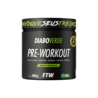 Suplemento Em Pó Pre Treino Pre Workout Pote 300g Sabor Limão FTW - DIABO VERDE